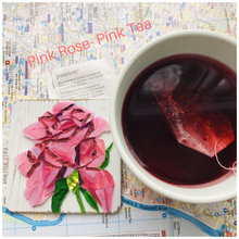 Load image into Gallery viewer, Pink mosaic glass rose 4x4&quot; with pink tea
