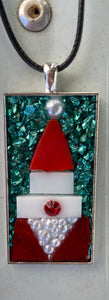 Pop-up Santa Mosaic Jewelry