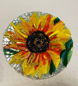 4.5" Sunflower Mosaic Sun Catcher