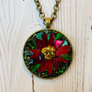 Poinsettia Mosaic Jewelry