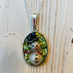 Snowman Mosaic Jewelry