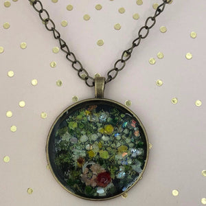 Flowers in a Vase Mosaic Jewelry