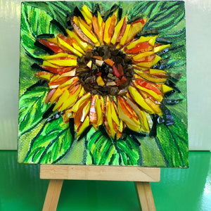 Mosaic Sunflower Mosaic Painting - Mini