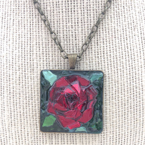 Red Rose Mosaic Jewelry