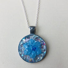 Load image into Gallery viewer, Blue Ice Flower Mosaic Jewelry