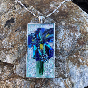 Iris Flower Mosaic Jewelry