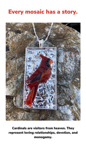 Large Cardinal Mosaic Jewelry