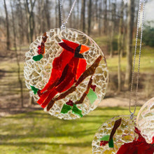Load image into Gallery viewer, 4.5&quot; Cardinal Mosaic Sun Catcher
