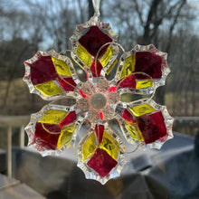 Load image into Gallery viewer, Mosaic Glass Snowflake Ornaments
