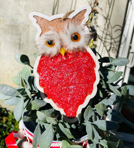Pop-up Mosaic owl ornament