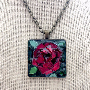 Red Rose Mosaic Jewelry