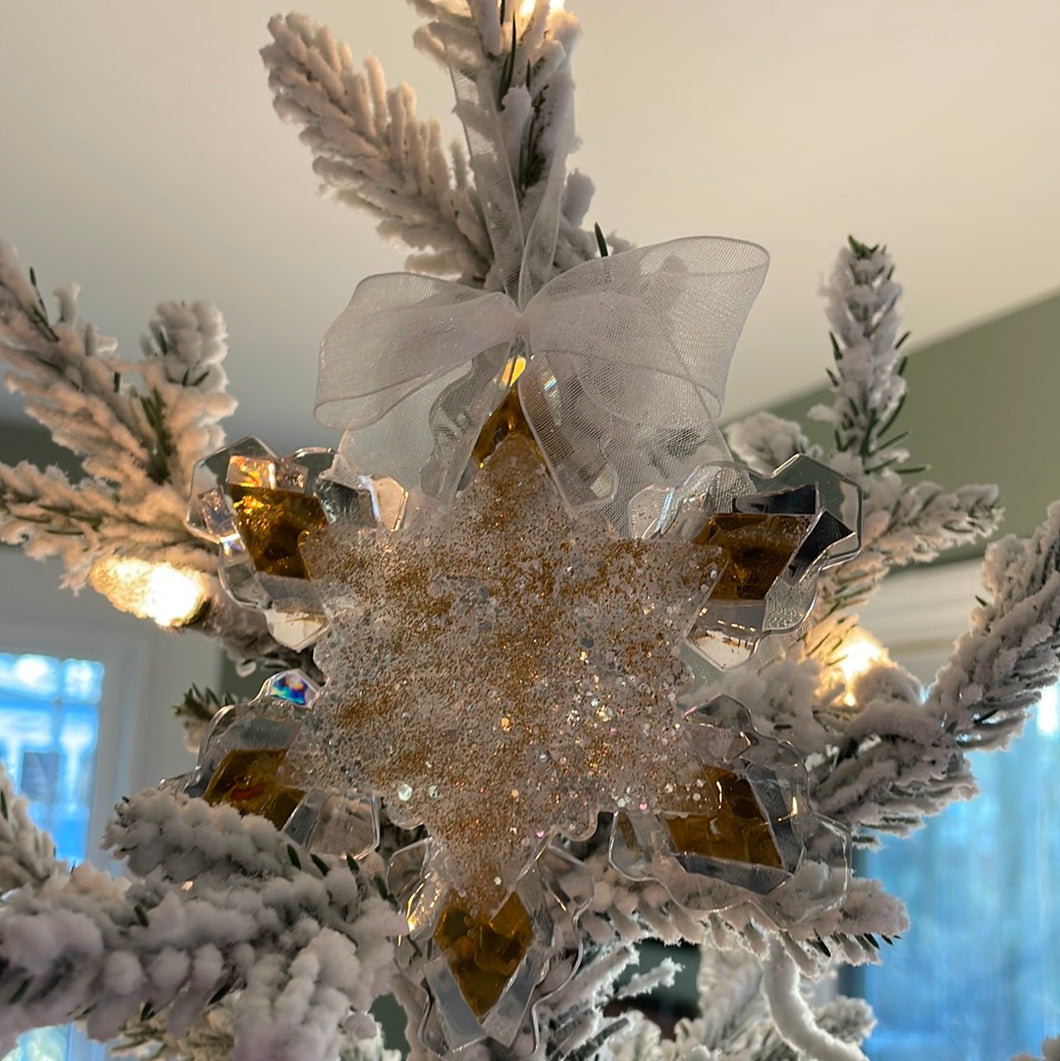 Pop-up Mosaic snowflake ornament