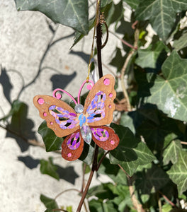 Pop-up Mosaic wood butterfly