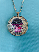 Load image into Gallery viewer, Blue Mushroom Mosaic Jewelry