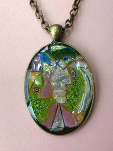 Women in a Hat Picasso Mosaic Jewelry